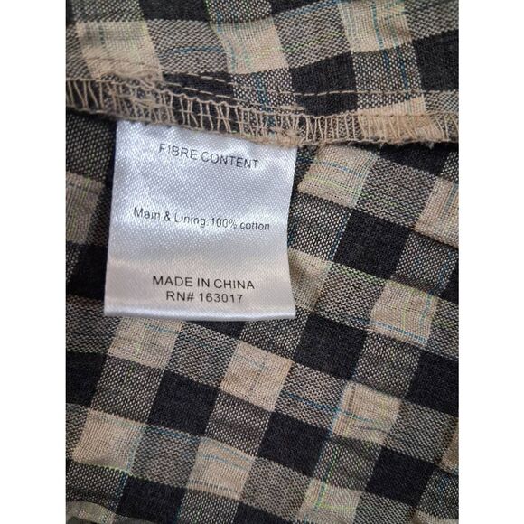 Princess polly womens size 8 long maxi dress gingham plaid brown square neck - Picture 8 of 9